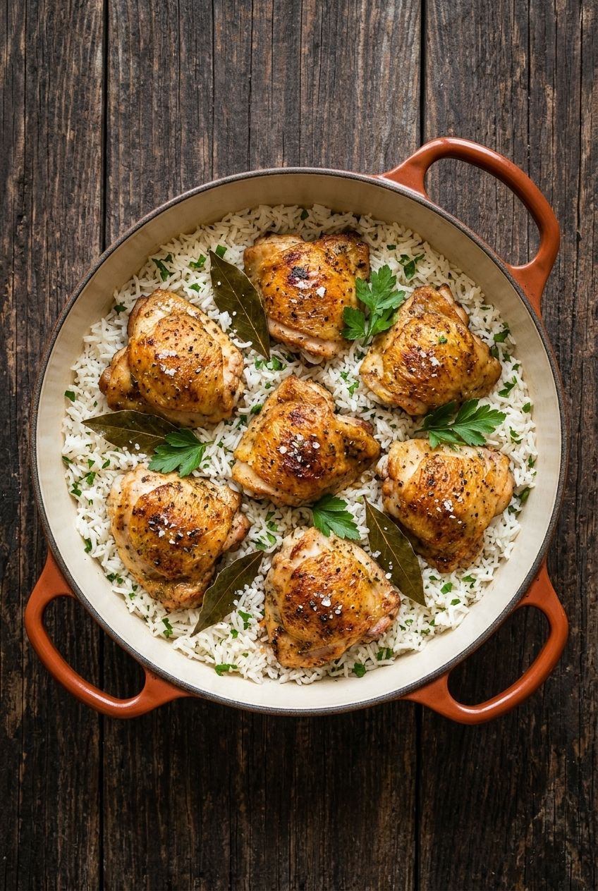 Bay Leaf One-Pot Chicken & Rice