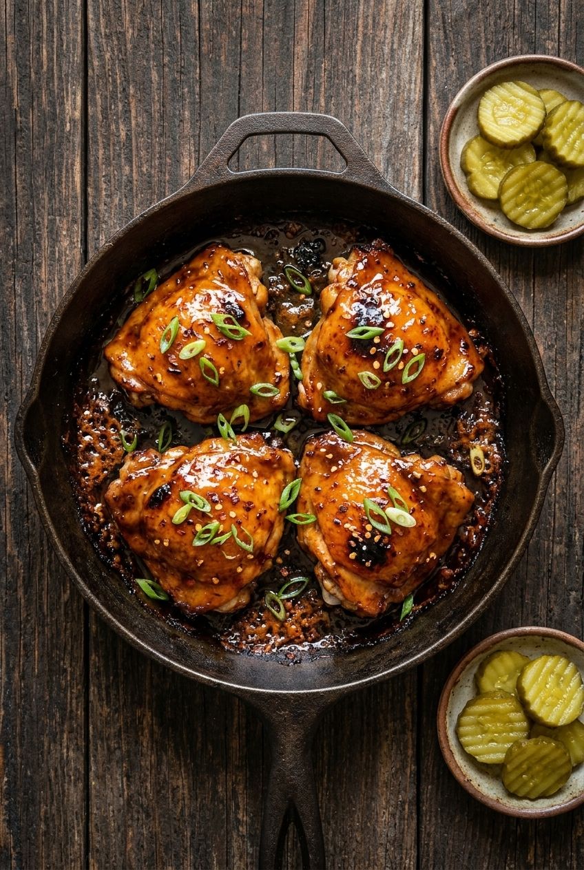 Cayenne Honey Hot Chicken Thighs