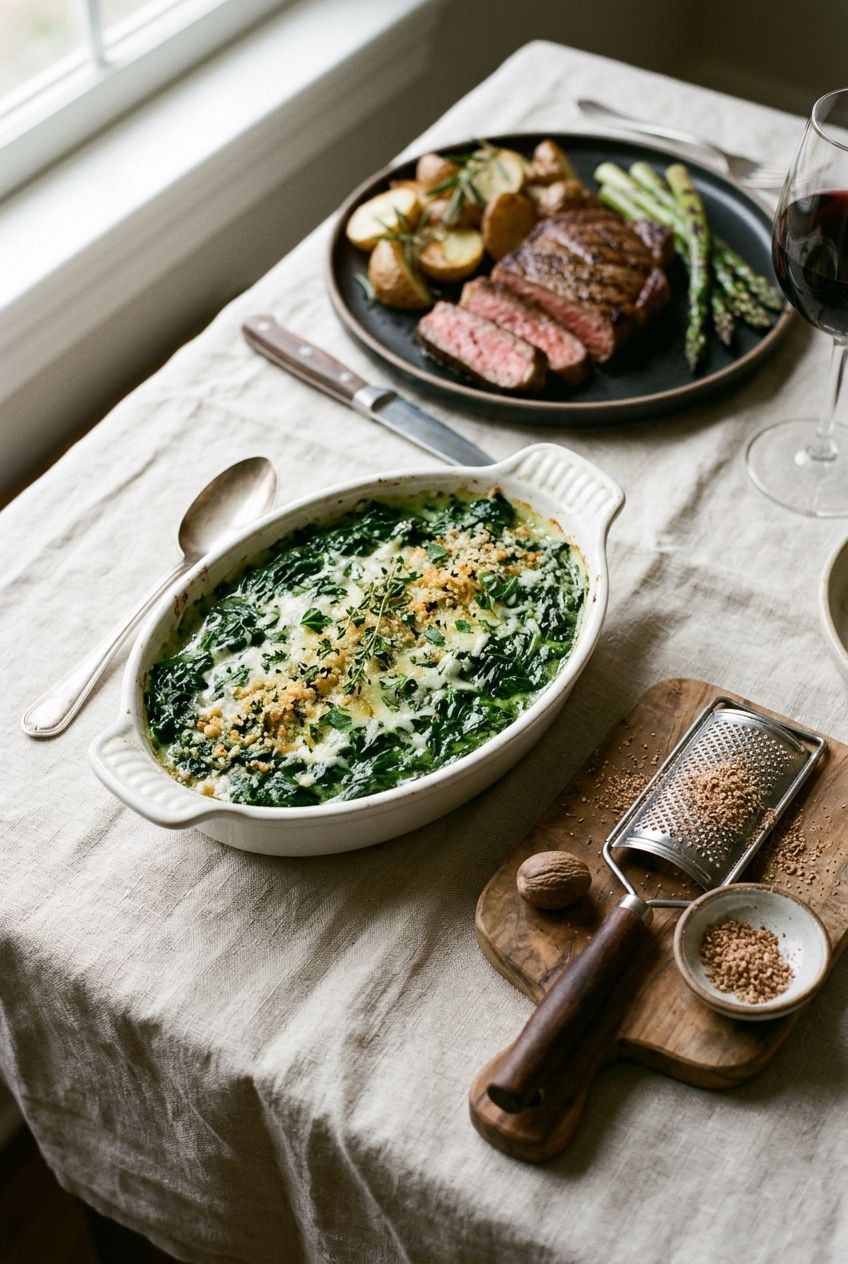 Level Up Your Creamed Spinach with Nutmeg