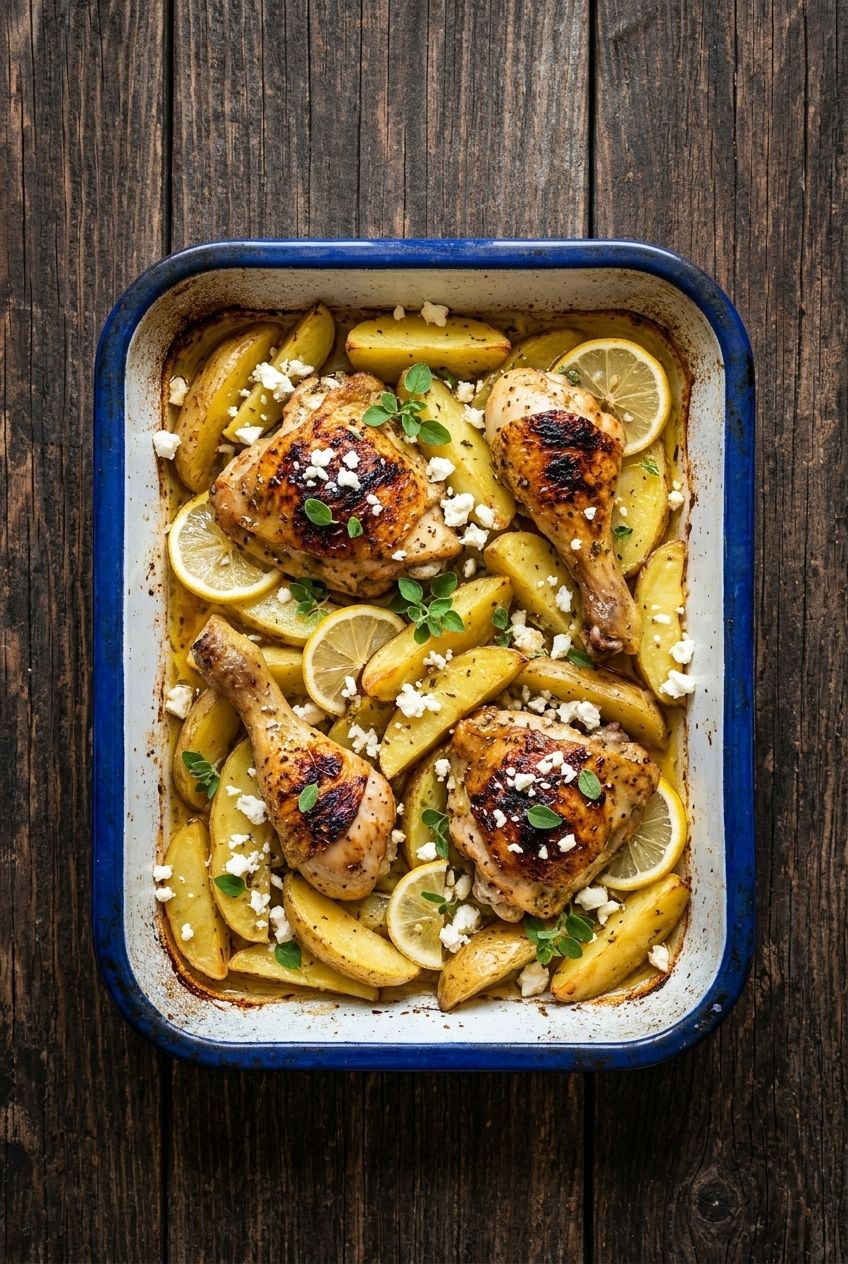 Greek Lemon-Oregano Chicken & Potatoes
