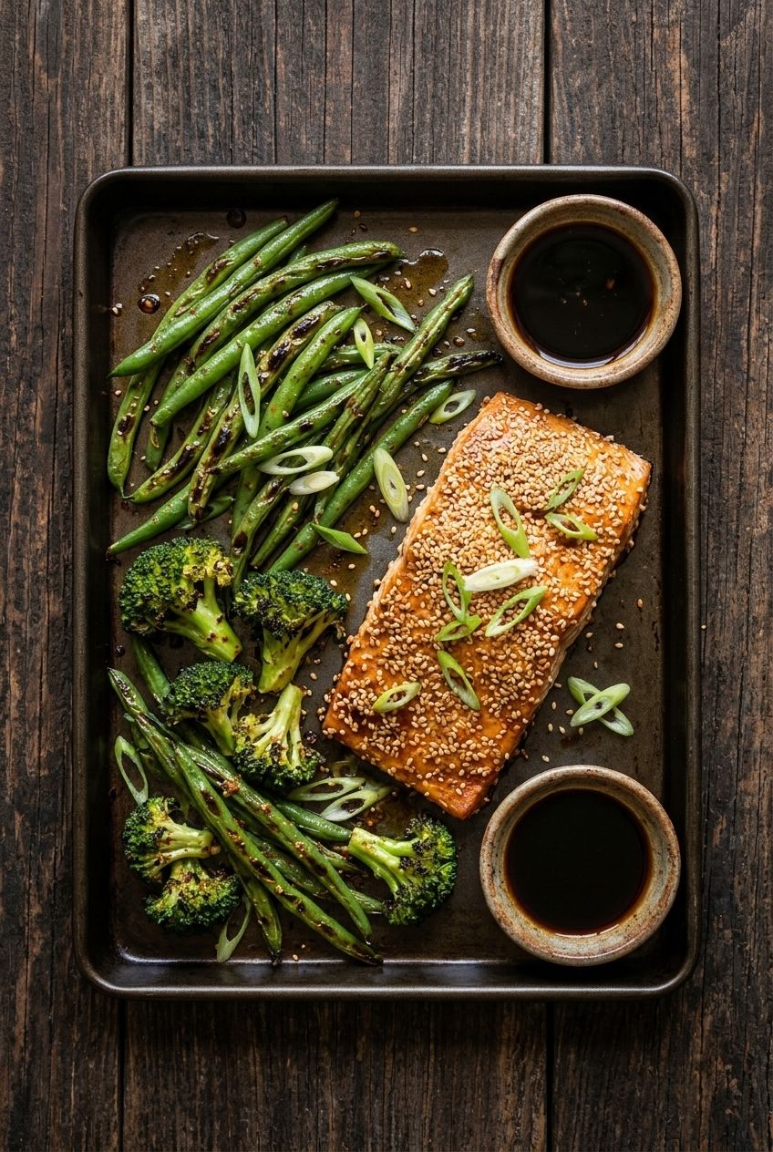 Sesame-Crusted Sheet Pan Salmon